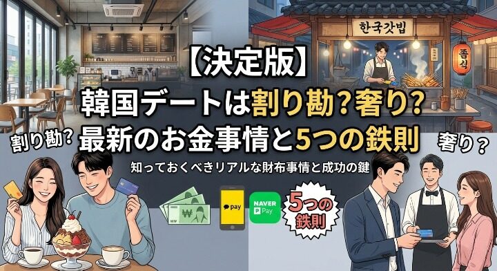 【決定版】韓国デートは割り勘？奢り？最新のお金事情と5つの鉄則