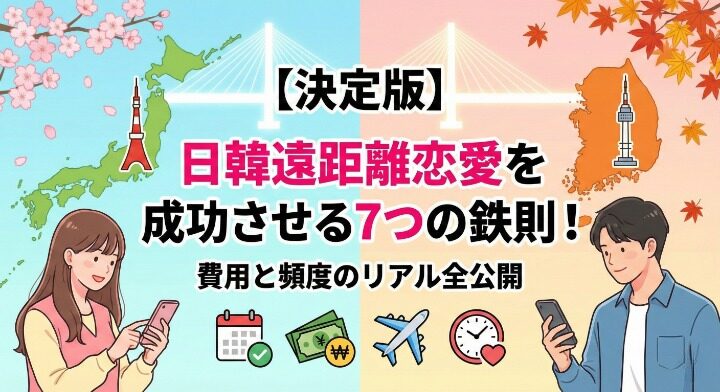 【決定版】日韓遠距離恋愛を成功させる7つの鉄則！費用と頻度のリアル全公開